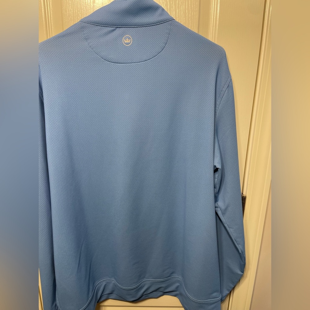 Peter Millar Light Blue Patterned Performance Pul… - image 6